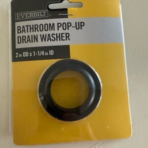Everbilt bathroom pop up drain washer NWT